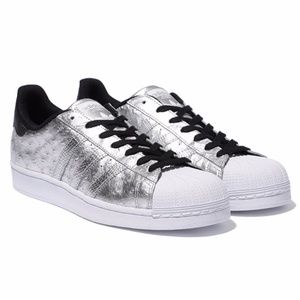 Adidas Originals Superstar Metallic Silver Shoes